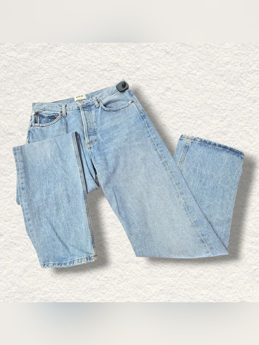 Agolde Light Blue Straight Leg Jeans